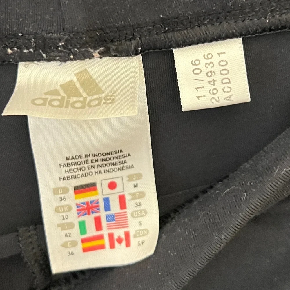 ADIDAS Women's Vintage Y2K Black Elastic Waist Active Pants Size S - Picture 3 of 4